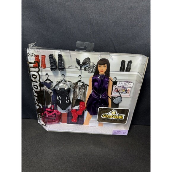 2011 Barbie Stardoll Fallen Angel Fashion Pack Mattel Gothic Punk Outfit - Picture 2 of 7